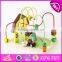 new design bead maze wooden kids roller coaster toy for education W11B141-S