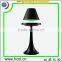 Home decorative black led table lamp 12W with various lampshade