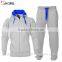 Men's gym contrast jogging full tracksuit heavyweight fleece hoodies and pants joggers suits sets