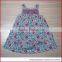 beautiful allover print one-piece Children's Girls Smocked Dresses