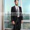 2015 custom made fashion satin lapel black suits for men