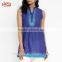 2017 Latest kurti with jacket designs image sleeveless v neckline embroidered kurti