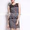 Latest design new fashion sexy flare peplum ladies designer skirt suits