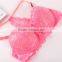 Lady care sexy sponge stylish hot fancy bra and panty set