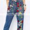 ladies jeans top design women embroidered jeans denim hot sale
