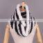 New design fashion neckwear Fur Knit Scarf neck scarf women
