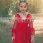 Little Girls Boutique Girls Red Lace Christmas Dress Twirl Spring Holiday Princess Dress Ruffle Sleeve Dresses