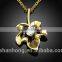 Leaves pendant zircon necklace fashion ideas
