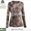 100% Merino wool hunting equipment camouflage clothing,wholesale camo t shirts