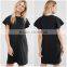 China Wholesale Ruffle Sleelve Jersey Fabric Shift Dress for Maternity