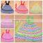 top design children girls chevron children halter neck dress with pink tutu dress