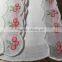 fancy 100% linen white christmas napkin embroidery linen napkin