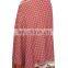 indian silk sari reversible two layer long wrap skirt