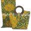 african wax prints fabric bag 100% Cotton African Fabric Real Wax African wax matching bags one set HW503003