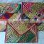 2015 New Valentines Womens Ladies Vintage Banjara Colorful Hand Zari Embroidered Unique Patch Handbag Clutch Tote Purse Pouch