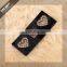 custom with hollwed-out metal leather patch for denim jeans