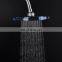 New 6inch blue ABS Rain Overhead Shower Head