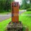 Outdoor landscape plate hotel & roadside signage/metal numbers for doors