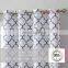 100% Blackout & insulated prinrted curtain with  geometric pattern