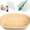 China Factory 100% Handmade Oval 10 inch Rattan Bread Proofing Basket