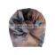 2019 Hot Sale Tie Dyed Baby Girl Winter Hat Daily Wear Bow Knitted Beanie Hat Factory Direct Sell