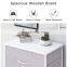 Storage cube dresser home storage tower constructed by steel wooden top and 4 foldable cloth fabric drawer dresser
