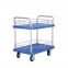 Flat Hand Trolley Folded Cart Foldable Hand Platform Cart Movable Trolley Industrial Trolley Mute Push Cart With Brake