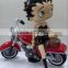 Resin Crafts Statues Motorcycle Betty Boop Figurines