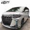 2015-2018 facelift to 2019 body kit for Toyota Alphard old upgrade to new with head light bumper bar