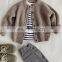 Single Breasted Rib Knit Cashmere Cardigan Sweater for Kids