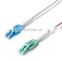 2.0m 3.0mm Duplex Fiber Cable 10G OM3 MM Optical Patch Cord  Switch Polarity lc uniboot connector
