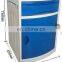 Good quality hospital furniture ABS bedside locker bedside cabinet with casters