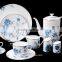 Bone china 15pcs tea set with geometric figure