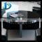 Black painted countertop tempered furniture glass