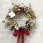 High Quality Custom Well Design Round Dried Flowers Trendy Luxury Christmas Decor Wreath