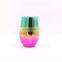 Hangzhou Watersy Colorful Outdoor Egg Shaped Powder Coating vacuum insulated stainless steel custom enamel tin mug wholesal