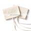 PandaSew 8*10 cm beige envelope style flag microfiber jewelry pouch with custom logo