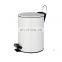 Household stainless steel garbage trash bin kitchen pedal waste bin with plastic lids for indoor