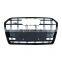 For Audi A6 A6L front grille center honeycomb mesh grill black high quality bumper grill 2016-2018