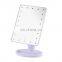 Portable cosmetic touch makeup mirror square makeup led mirror light