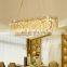 Luxury Brass Chandelier Lighting Round Golden Lamparas LED Pendant Light Home Decor Pendant Lamp