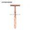 New Style Metal Rose Gold Color Double Edge Razor Blade Shave Shaving Razor For Women