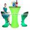 Banquet cocktail table led/ wholesale hookah bar nightclub furniture