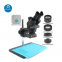 3.5X-90X Trinocular Stereo Microscope 144 LED Light+Mat For Soldering