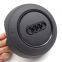 For Audi A4 B8 Leather Steering Wheel Airbag Cover Trim Cover White/Black/Red Stitching