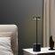 Metal led Rechargeable Table Lamp 1800mAh Battery Decorative Cordless Bed Side Table Lamp Home Decoration