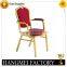 Classic hotel banquet chair armrest