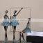 Bronze three dancing girls sculpture for indoor decoration