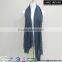 65% Polyester 35% Viscose Solid Grey Woven Scarf for SS 16