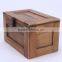 Custom Printed logo ZAKKA Wood Storage gift box With Mental Lock